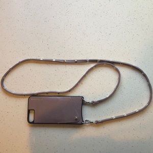 Sarah Pebble leather bandolier iPhone 8+ case